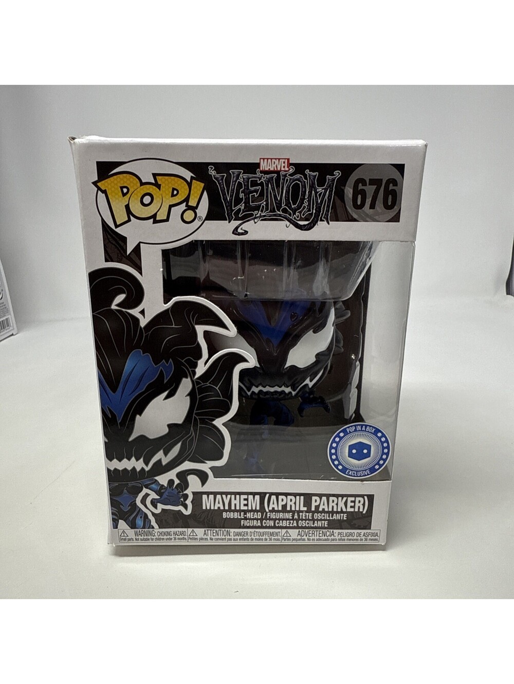 Funko POP! Marvel Venom Mayhem April Parker #676 Pop in a Box Exclusive